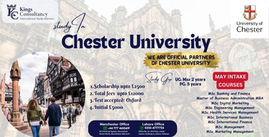 Chester University May Intake- 2024